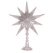 Silver Star Mirror Snowflake Table Top Decoration