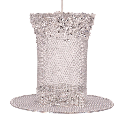 Silver Hanging Hat 35x35x30cm