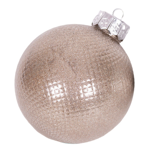 Champagne Baubles In PDQ Tray 12cm