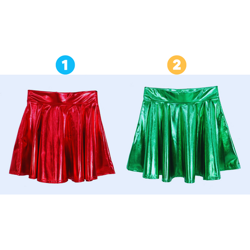 Metallic Mini Skirt Adults Asstd