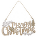 Merry Christmas Leaf Sign 22cm