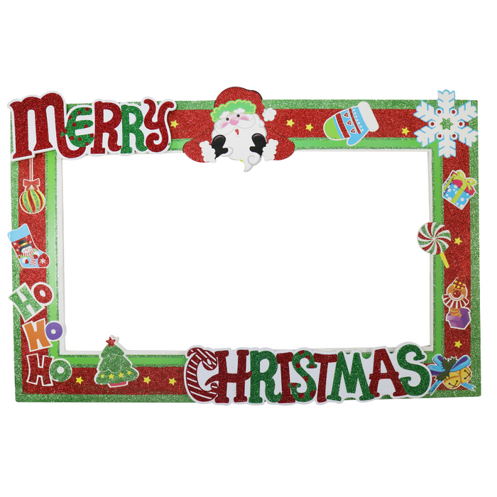 Christmas Giant Selfie Frame 86x57cm