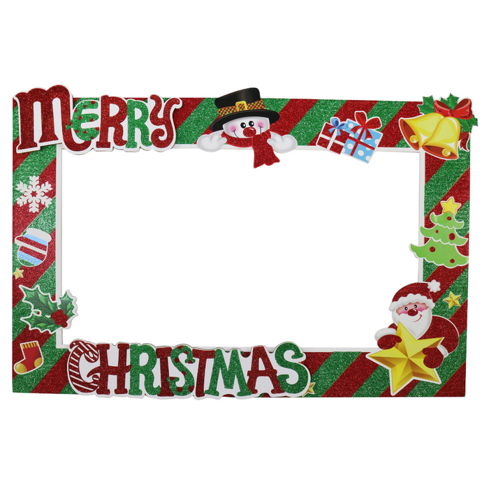 Christmas Giant Selfie Frame 86x57cm