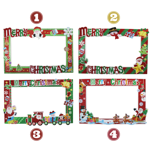 Christmas Giant Selfie Frame 86x57cm