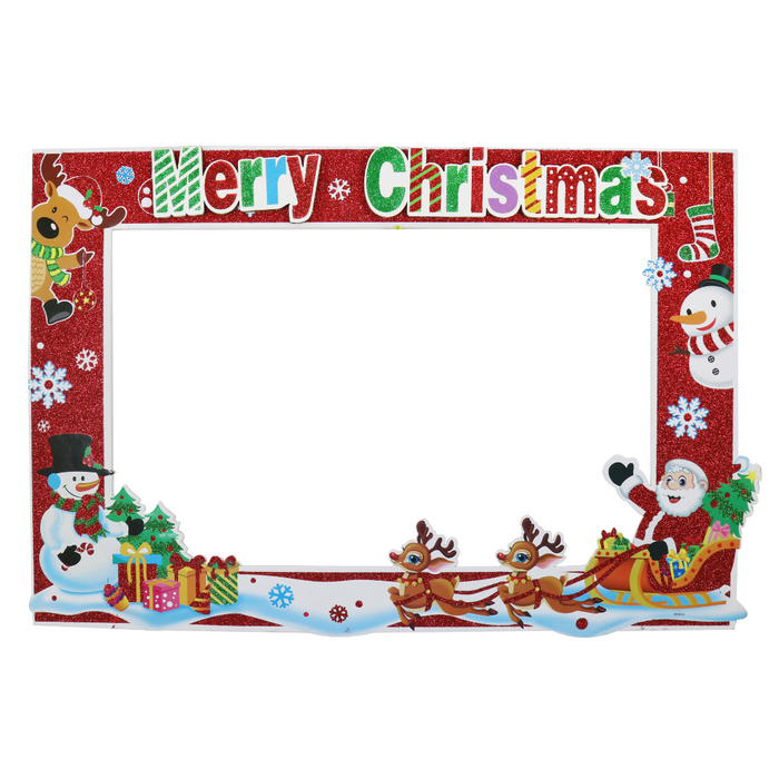 Christmas Giant Selfie Frame 86x57cm