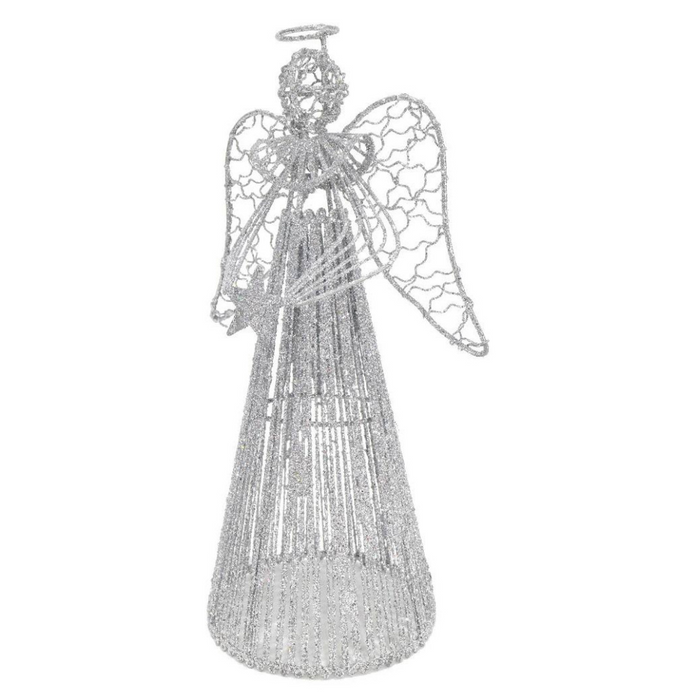 Glitter String Wire Angel 30cm