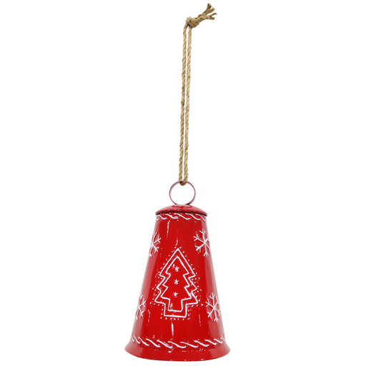 Metal Red Bell Embossed 29cm