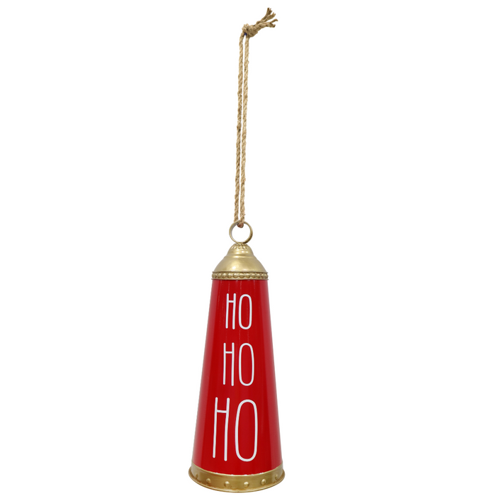 Metal Red Bell Ho Ho Ho 54cm