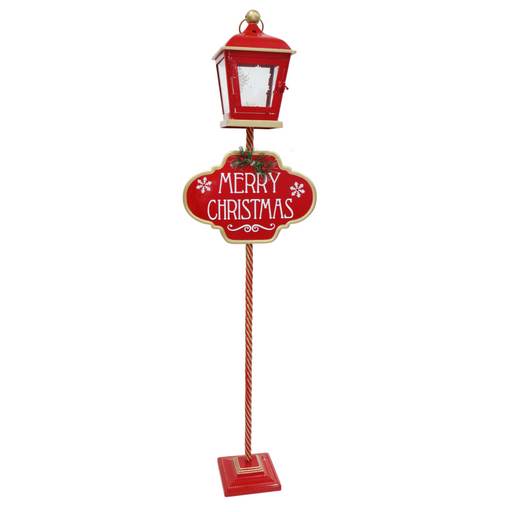 Metal Lamp Merry Christmas Sign 119cm