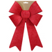 Red Bow Embossed Velvet Asstd 23x38cm