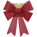 Classic Striped Bow Asstd 38x50cm