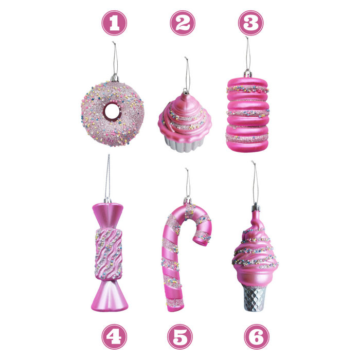 Hanging Sweets Pink Asstd 12.5cm