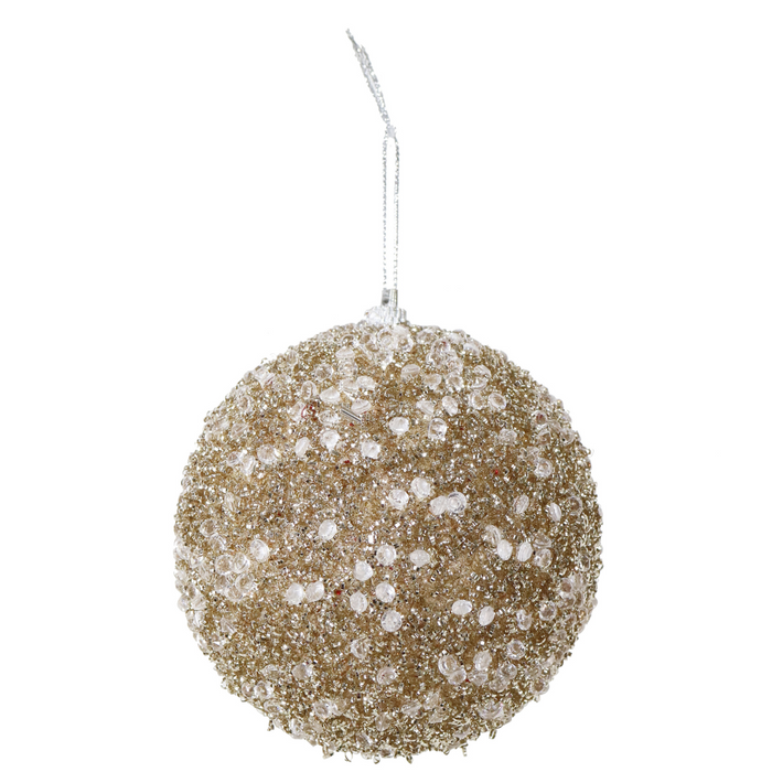 Icy Tinsel Bauble Asst