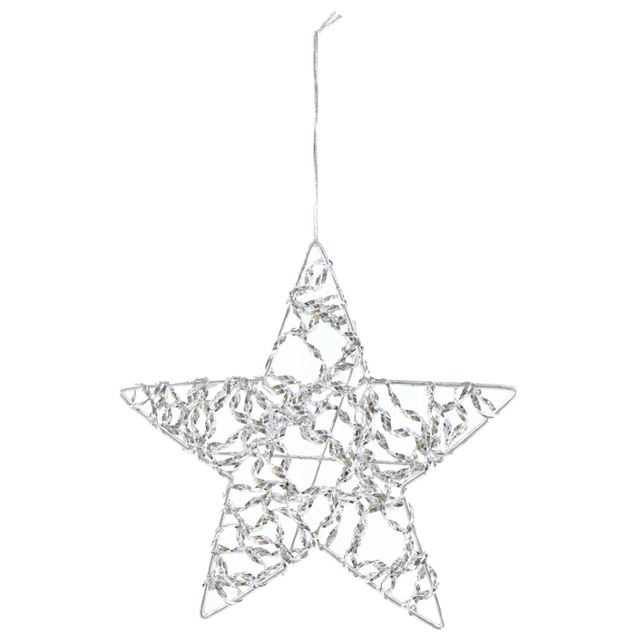 Hanging Metallic Star 15cm