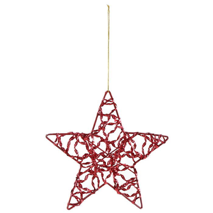 Hanging Metallic Star 15cm