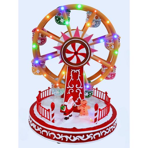 LED Musical Gingerbread Ferris Wheel Flash