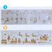 Snow Spray Sleigh Scene Stencil Asstd 14x50cm