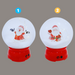 LED Music Snowing Globe MDF Scene Large Asstd