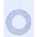 LED Tinsel Wreath Iridescent Battery Operated 40cm