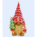 Ceramic Iced Gingerbread Gnome LED Timer Battery Operated