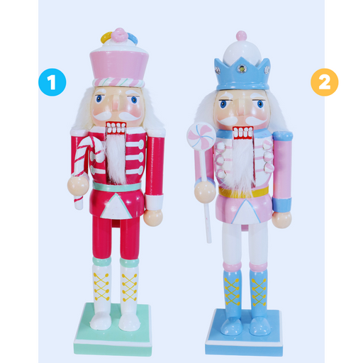 Nutcracker Pastel Candy Asstd 30cm