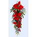 Red Poinsettia Hanging Deco