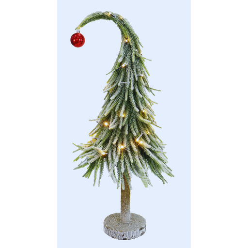 Light Up Spiky Curve Tree Battery Operated 60cm