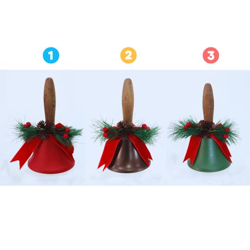 Santa Bell Vintage Matte Asstd