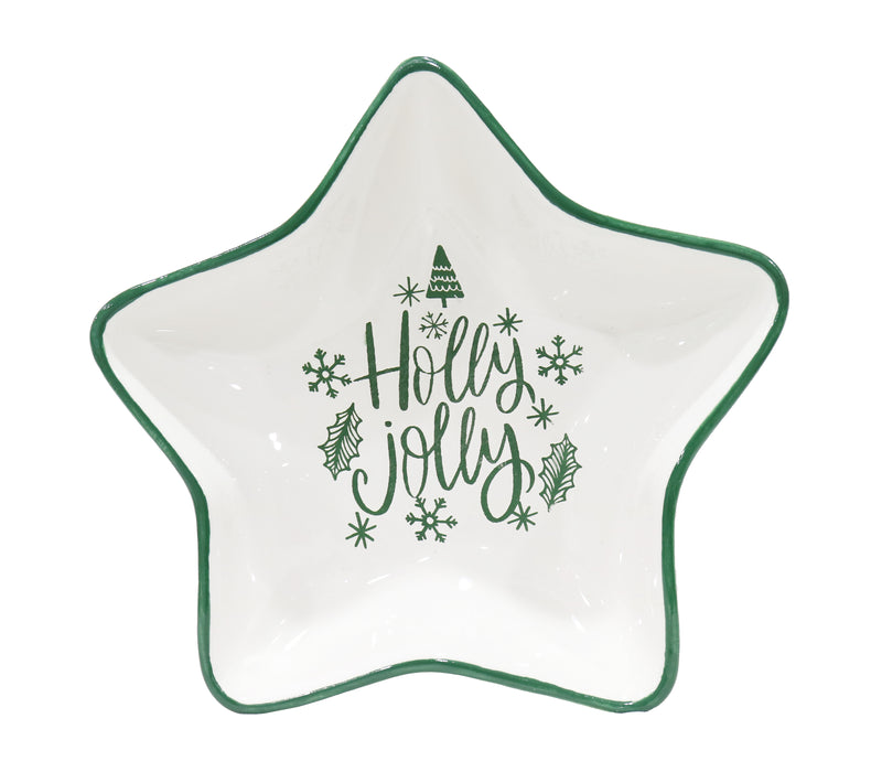 Ceramic Star Plate 20cm Asstd