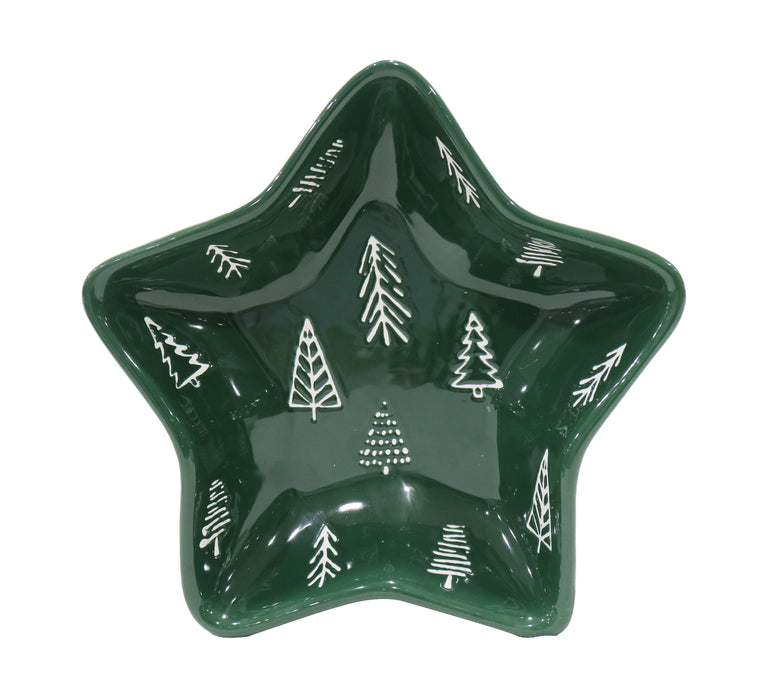 Ceramic Star Plate 20cm Asstd