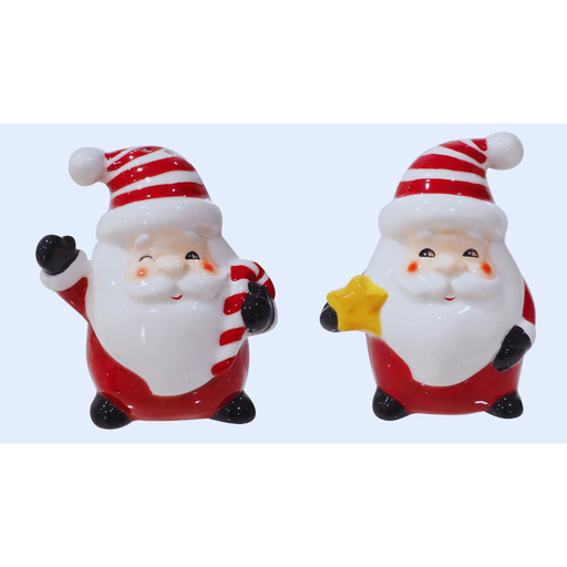 Santa Salt & Pepper Shaker 2pk