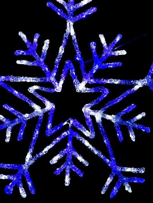 LED Acrylic Snowflake Flashing 65cm