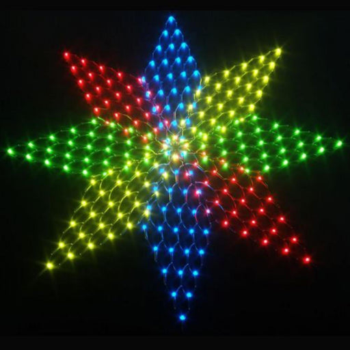 Led Star Net Light 180X180Cm Multi