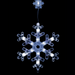 LED Snowflake Dual-Size Curtain 2 Asstd