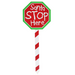 Santa Stop Here Stake Asstd 40cm