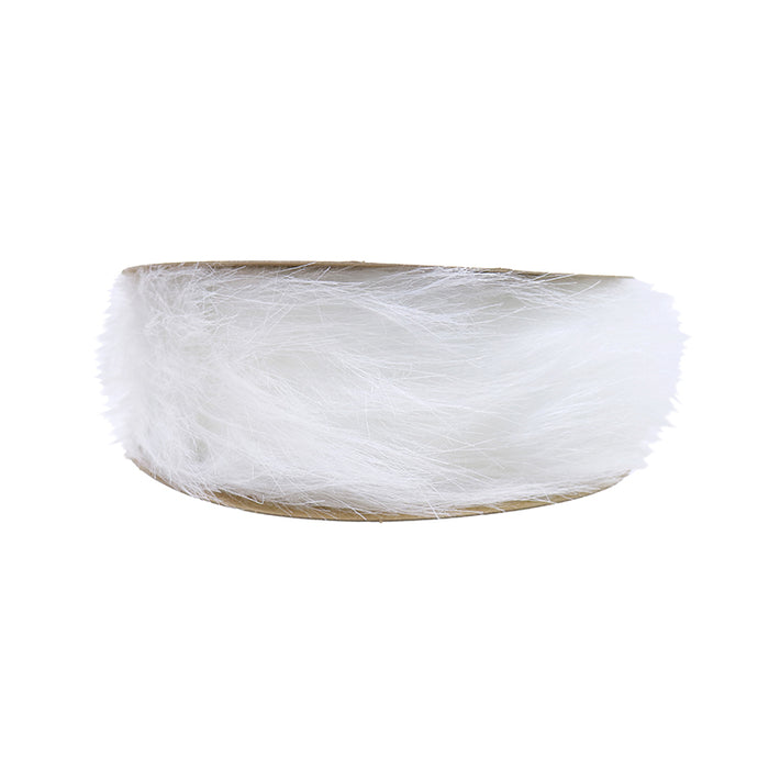 White Plush Ribbon 50mmx3m