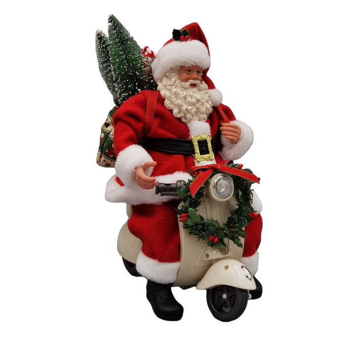 Santa Claus On Scooter 23cm