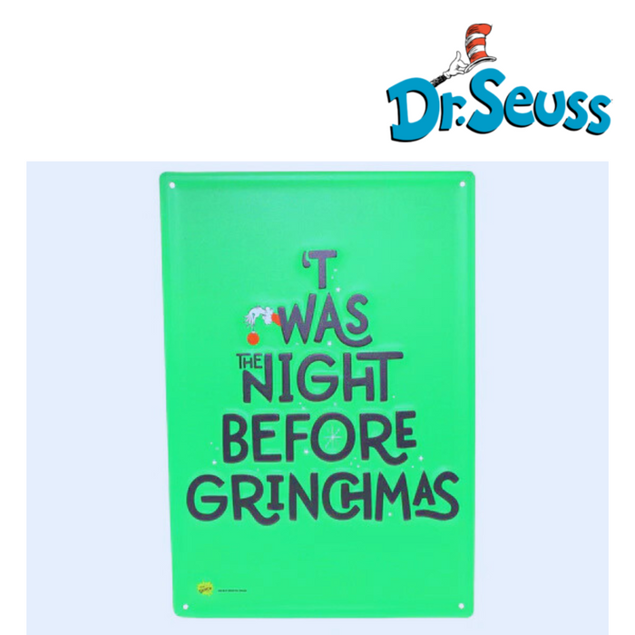 Dr. Seuss Metal Night B4 Grinchmas 35X24cm