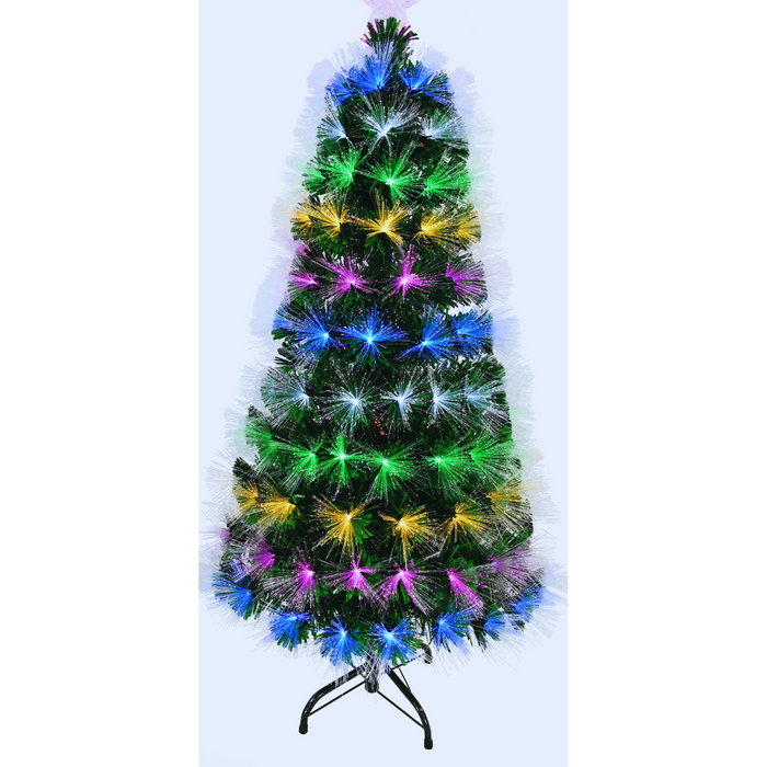 LED Spray F/Optic Tree Flash 5-Colour 120cm