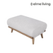 Ronis Xander Ottoman Almond 93x57x44cm