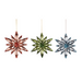 Acrylic Snowflake Tree Ornament 10.3x11.2cm 3 Asstd