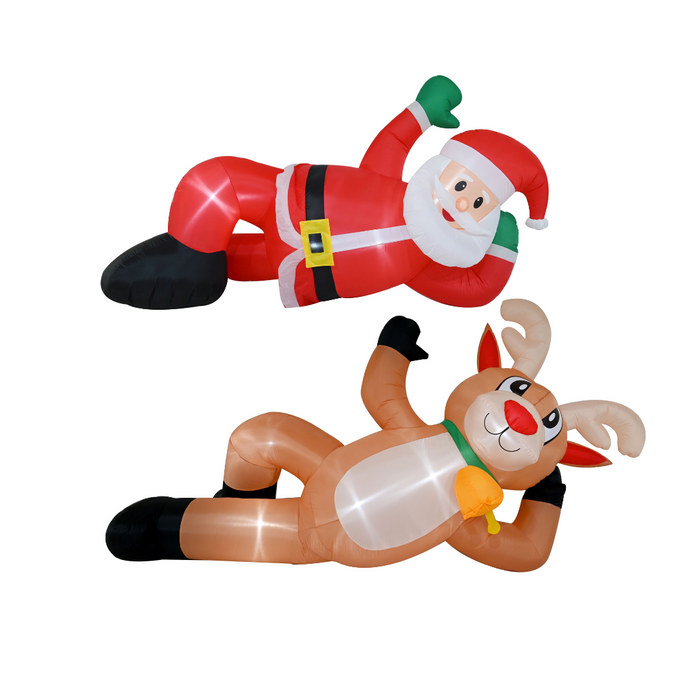 Airpower Lying Santa 240cm/Reindeer 300cm