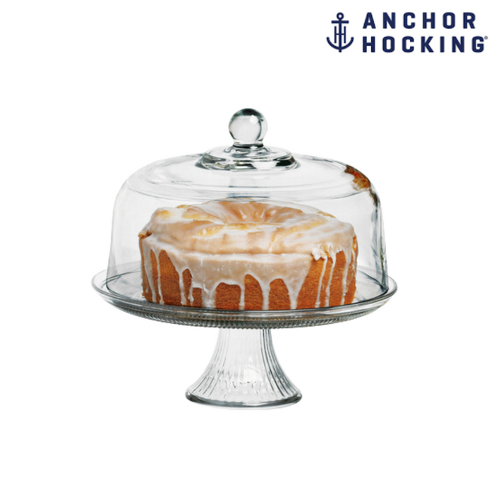 Anchor Hocking Canton 2pc Cake Set