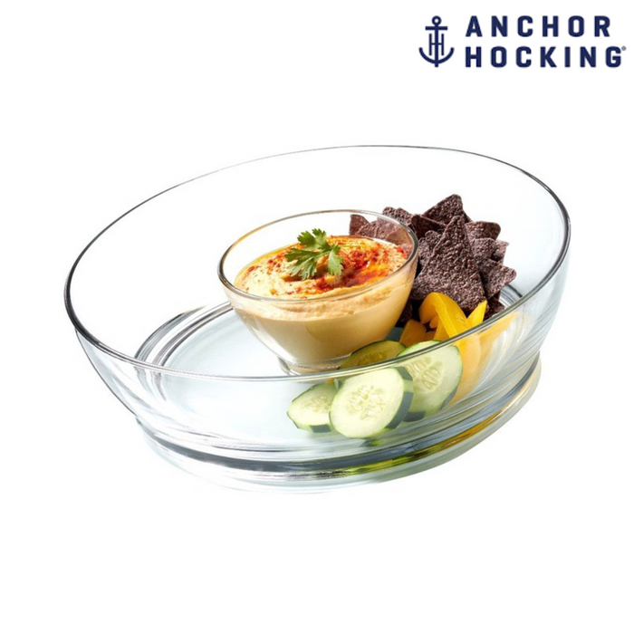 Anchor Hocking Whitman Chip and Dip Set