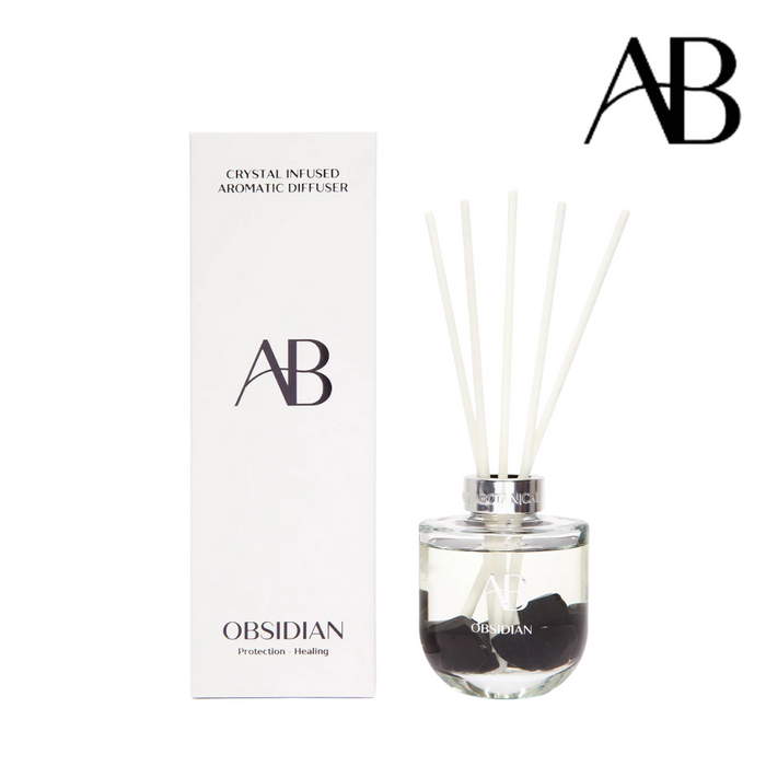 Aroma botanical Crystal Infused Diffuser 200ml - Obsidian