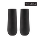 Aurora Matte Black 2pk Stemless Champagne Glass