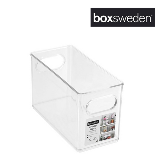 BOXSWEDEN CRYSTAL STACK CONTAINER 25X12X15CM