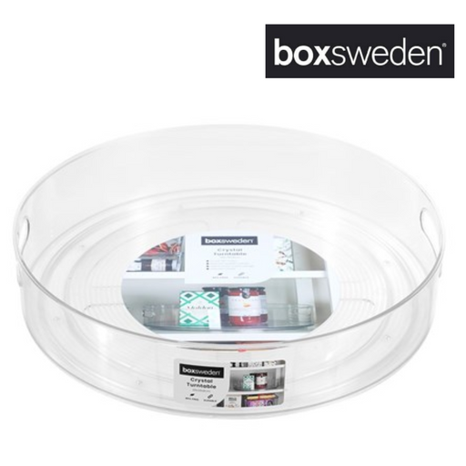 BOXSWEDEN CRYSTAL TURNTABLE 38X38X8CM