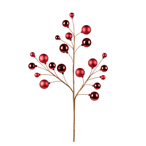 Christmas Bauble Pick- Red 46cm