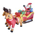 Santa Sleigh With Reindeer And Led Lights Inflatable 10.5Ft